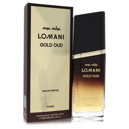 Lomani Gold Oud by Lomani Eau De Parfum Spray 3.3 oz for Men - Fragrance Spice