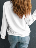 MERRY CHRISTMAS Contrast Long Sleeve Sweatshirt - Fragrance Spice