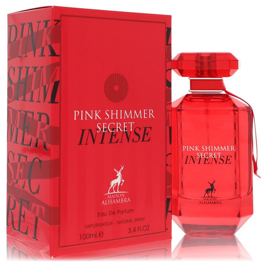 Maison Alhambra Pink Shimmer Secret Intense by Maison Alhambra Eau De Parfum Spray 3.4 oz for Women - Fragrance Spice