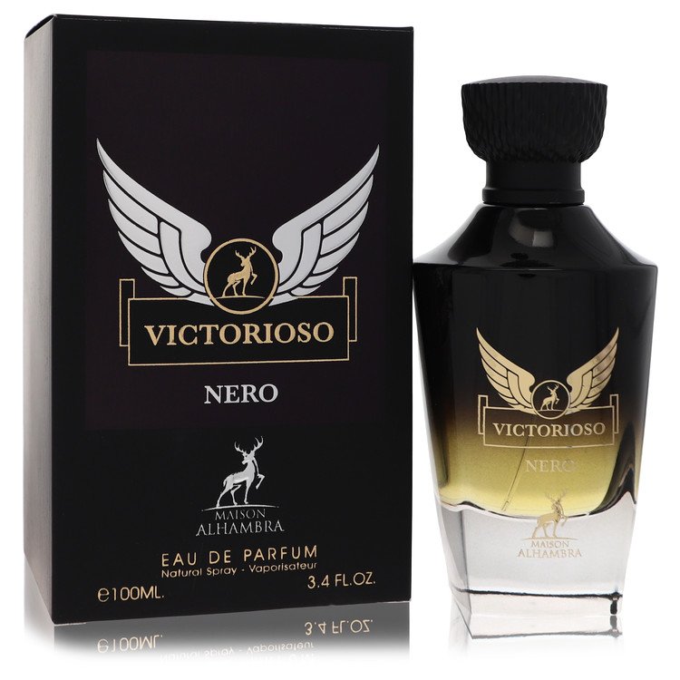 Maison Alhambra Victorioso Nero by Maison Alhambra Eau De Parfum Spray 3.4 oz for Men - Fragrance Spice