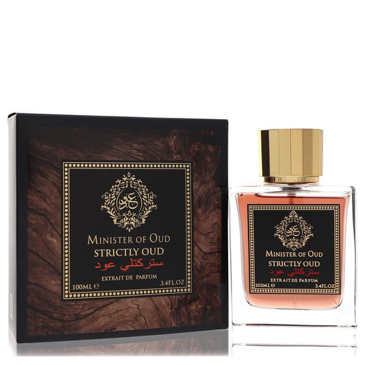 Minister Of Oud Strictly Oud by Fragrance World Extrait De Parfum Spray 3.4 oz for Men - Fragrance Spice