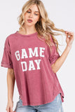 Mittoshop GAME DAY Round Neck Short Sleeve T-Shirt - Fragrance Spice