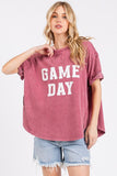 Mittoshop GAME DAY Round Neck Short Sleeve T-Shirt - Fragrance Spice