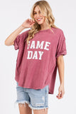 Mittoshop GAME DAY Round Neck Short Sleeve T-Shirt - Fragrance Spice
