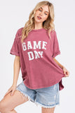 Mittoshop GAME DAY Round Neck Short Sleeve T-Shirt - Fragrance Spice