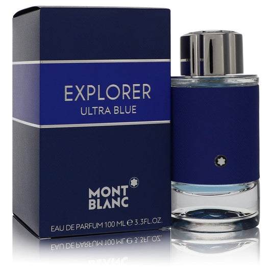 Montblanc Explorer Ultra Blue by Mont Blanc Eau De Parfum Spray 6.7 oz for Men - Fragrance Spice
