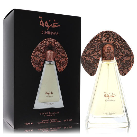 Niche Emarati Ghinwa by Lattafa Eau De Parfum Spray (Unisex) 3.4 oz for Women - Fragrance Spice