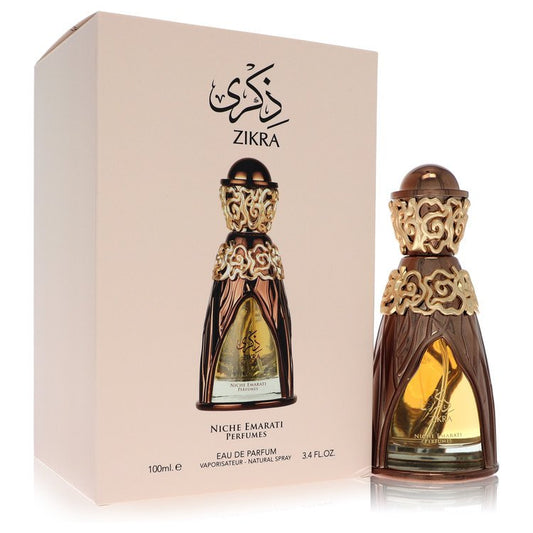 Niche Emarati Zikra by Lattafa Eau De Parfum Spray (Unisex) 3.4 oz for Women - Fragrance Spice