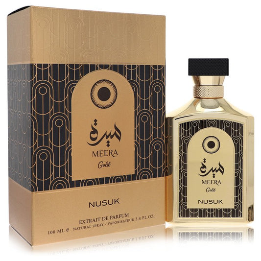 Nusuk Meera Gold by Nusuk Extrait De Parfum Spray (Unisex) 3.4 oz for Men - Fragrance Spice