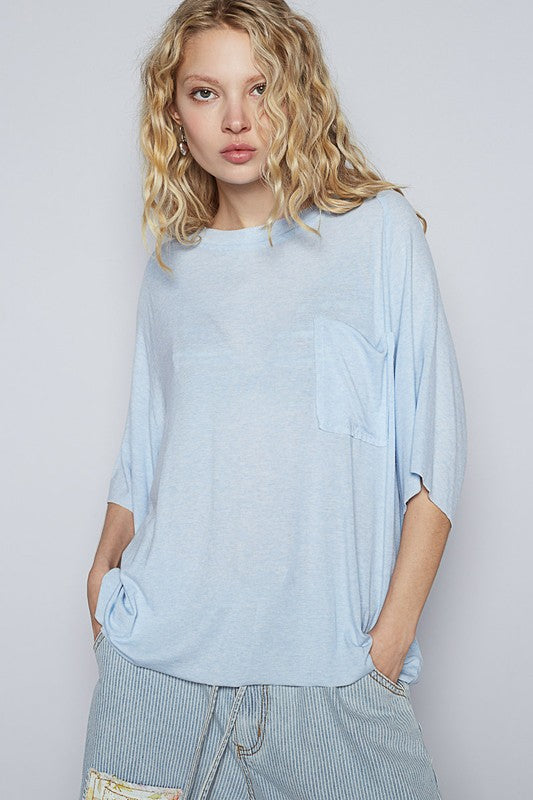 POL Round Neck Half Sleeve T-Shirt - Fragrance Spice