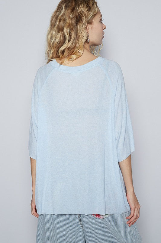 POL Round Neck Half Sleeve T-Shirt - Fragrance Spice