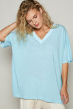 POL V-Neck Half Sleeve T-Shirt - Fragrance Spice