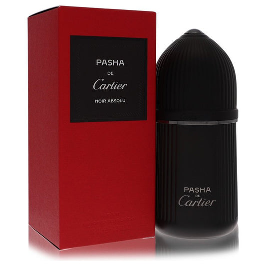 Pasha De Cartier Noire Absolu by Cartier Parfum Spray 3.3 oz for Men - Fragrance Spice