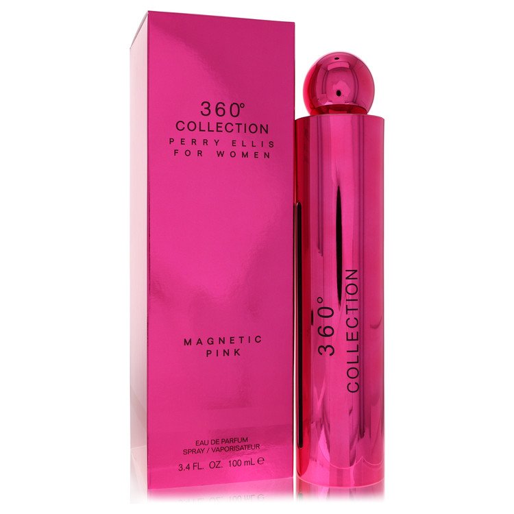 Perry Ellis 360 Collection Magnetic Pink by Perry Ellis Eau De Parfum Spray 3.4 oz for Women - Fragrance Spice