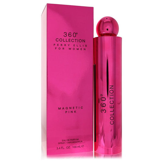 Perry Ellis 360 Collection Magnetic Pink by Perry Ellis Eau De Parfum Spray 3.4 oz for Women - Fragrance Spice