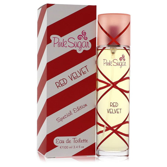 Pink Sugar Red Velvet by Aquolina Eau De Toilette Spray (Unboxed) 3.4 oz for Women - Fragrance Spice