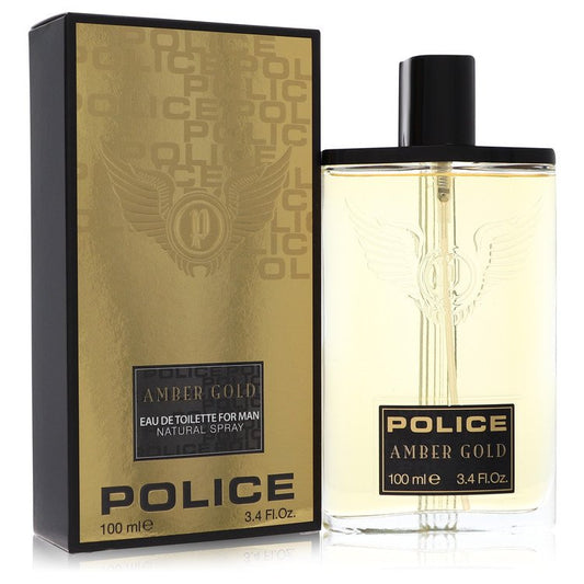 Police Amber Gold by Police Colognes Eau De Toilette Spray 3.4 oz for Men - Fragrance Spice