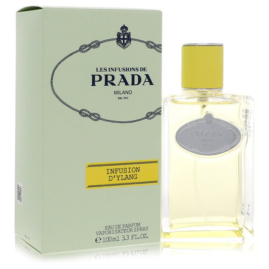 Prada Les Infusions De Infusion D'Ylang by Prada Eau De Parfum Spray (Unisex) 3.3 oz for Women - Fragrance Spice
