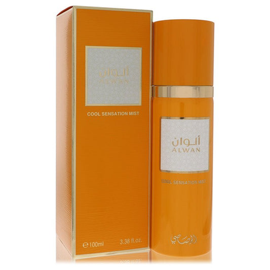 Rasasi Alwan by Rasasi Cool Sensation Mist (Unisex) 3.38 oz for Men - Fragrance Spice