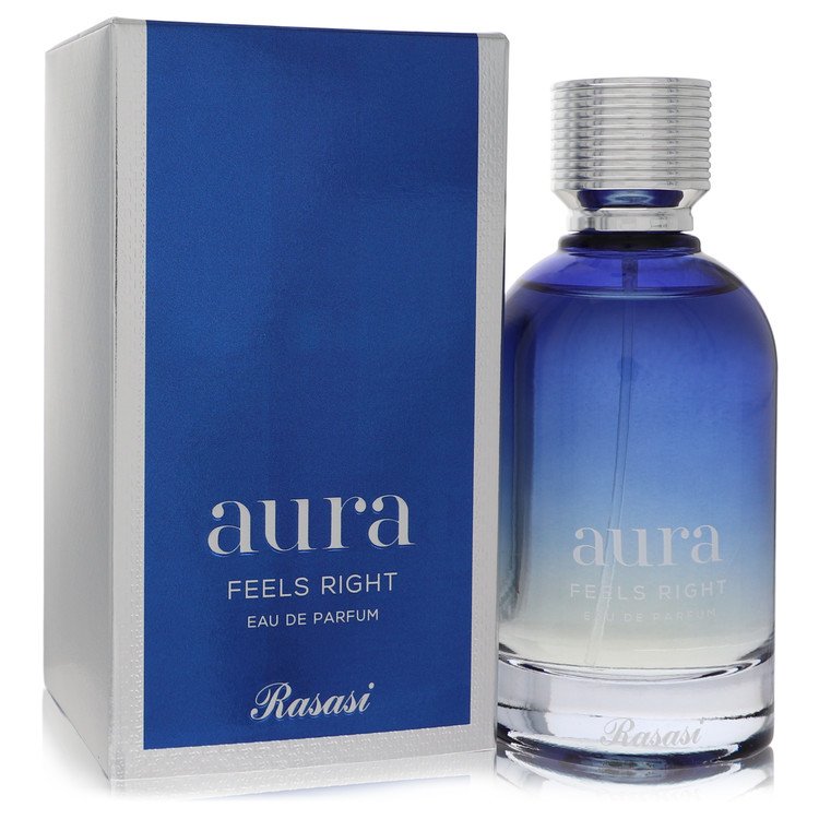 Rasasi Aura Feels Right by Rasasi Eau De Parfum Spray (Unisex) 3.3 oz for Men - Fragrance Spice