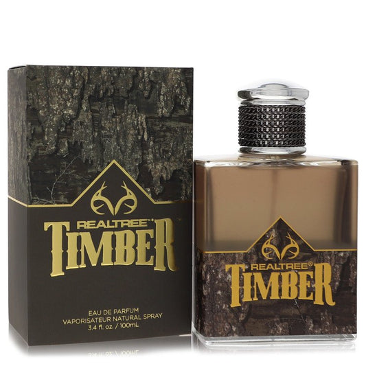 Realtree Timber by Jordan Outdoor Eau De Parfum Spray 3.4 oz for Men - Fragrance Spice
