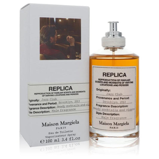 Replica Jazz Club by Maison Margiela Eau De Toilette Spray 3.4 oz for Men - Fragrance Spice