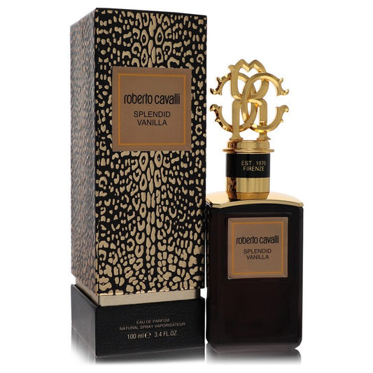 Roberto Cavalli Splendid Vanilla by Roberto Cavalli Eau De Parfum Spray (Unisex) 3.4 oz for Women - Fragrance Spice