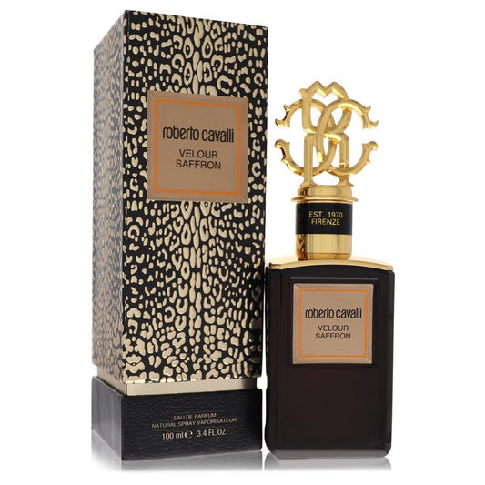 Roberto Cavalli Velour Saffron by Roberto Cavalli Eau De Parfum Spray 3.4 oz for Men - Fragrance Spice