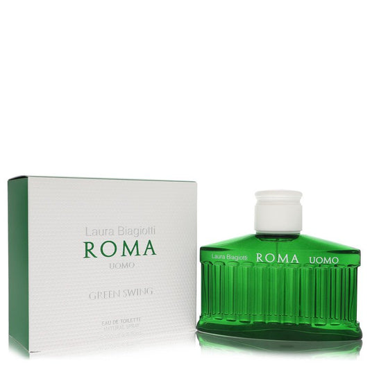 Roma Uomo Green Swing by Laura Biagiotti Eau De Toilette Spray 6.8 oz for Men - Fragrance Spice
