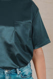 Round Neck Dropped Shoulder Top - Fragrance Spice