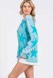 SAGE + FIG Mineral Wash Star Pattern T-Shirt - Fragrance Spice