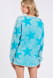 SAGE + FIG Mineral Wash Star Pattern T-Shirt - Fragrance Spice