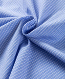 Striped Collared Neck Long Sleeve Shirt - Fragrance Spice