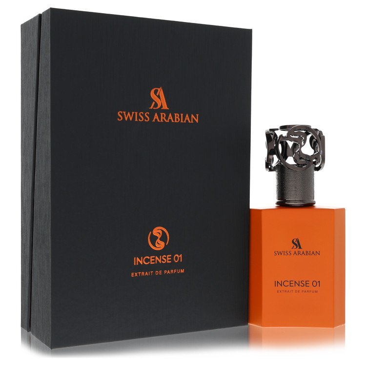 Swiss Arabian Incense 01 by Swiss Arabian Extrait De Parfum Spray (Unisex) 1.7 oz for Men - Fragrance Spice