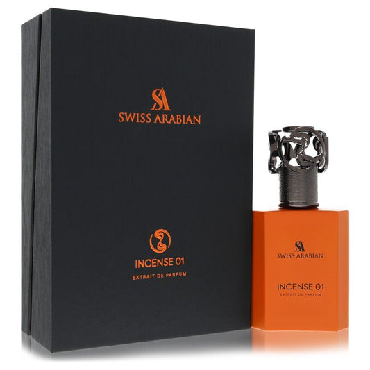 Swiss Arabian Incense 01 by Swiss Arabian Extrait De Parfum Spray (Unisex) 1.7 oz for Men - Fragrance Spice
