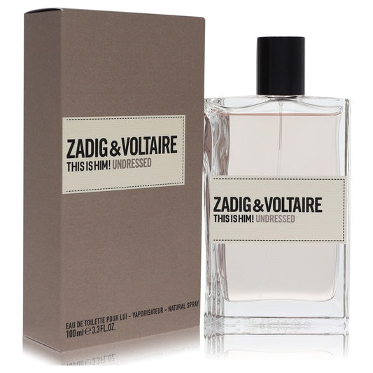 This Is Him Undressed by Zadig & Voltaire Eau De Toilette Spray 3.3 oz for Men - Fragrance Spice