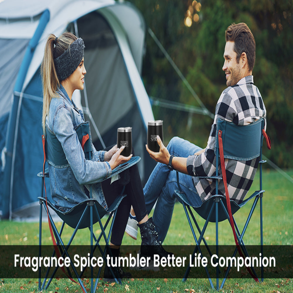 Fragrance Spice 12 oz Lowball Tumbler – Premium Insulated Stainless-Steel Cup