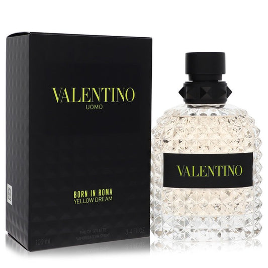 Valentino Uomo Born In Roma Yellow Dream by Valentino Eau De Toilette Spray 3.4 oz for Men - Fragrance Spice