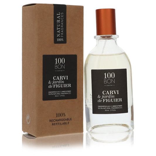 100 Bon Carvi & Jardin De Figuier by 100 Bon Concentree De Parfum Spray (Unisex Refillable) 1.7 oz for Men - Fragrance Spice