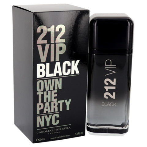 212 VIP Black by Carolina Herrera Eau De Parfum Spray 6.8 oz for Men - Fragrance Spice