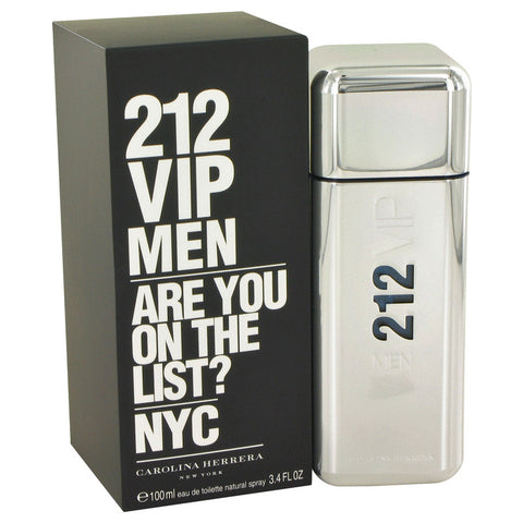 212 Vip by Carolina Herrera Eau De Toilette Spray 3.4 oz for Men - Fragrance Spice