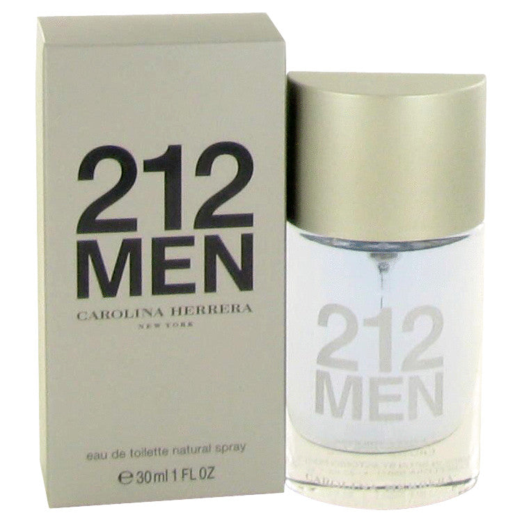 212 by Carolina Herrera Eau De Toilette Spray 1 oz for Men - Fragrance Spice