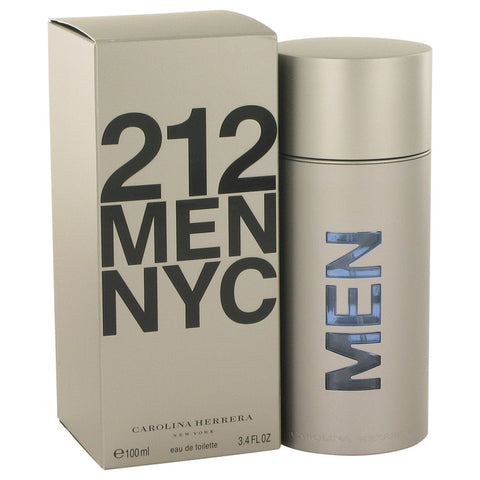 212 by Carolina Herrera Eau De Toilette Spray 3.4 oz for Men - Fragrance Spice