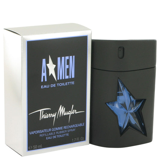 ANGEL by Thierry Mugler Eau De Toilette Spray Refillable (Rubber Flask) 1.7 oz for Men - Fragrance Spice