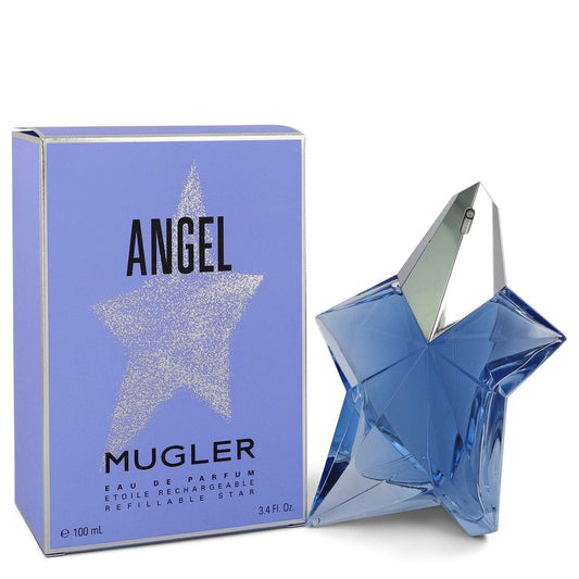 ANGEL by Thierry Mugler Standing Star Eau De Parfum Spray Refillable 3.4 oz for Women - Fragrance Spice