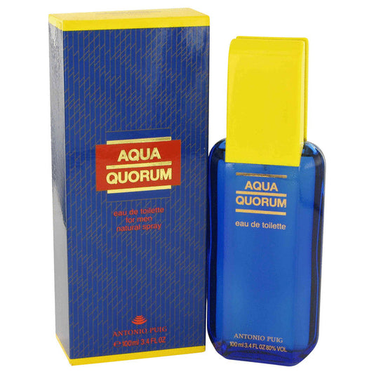 AQUA QUORUM by Antonio Puig Eau De Toilette Spray 3.4 oz for Men - Fragrance Spice