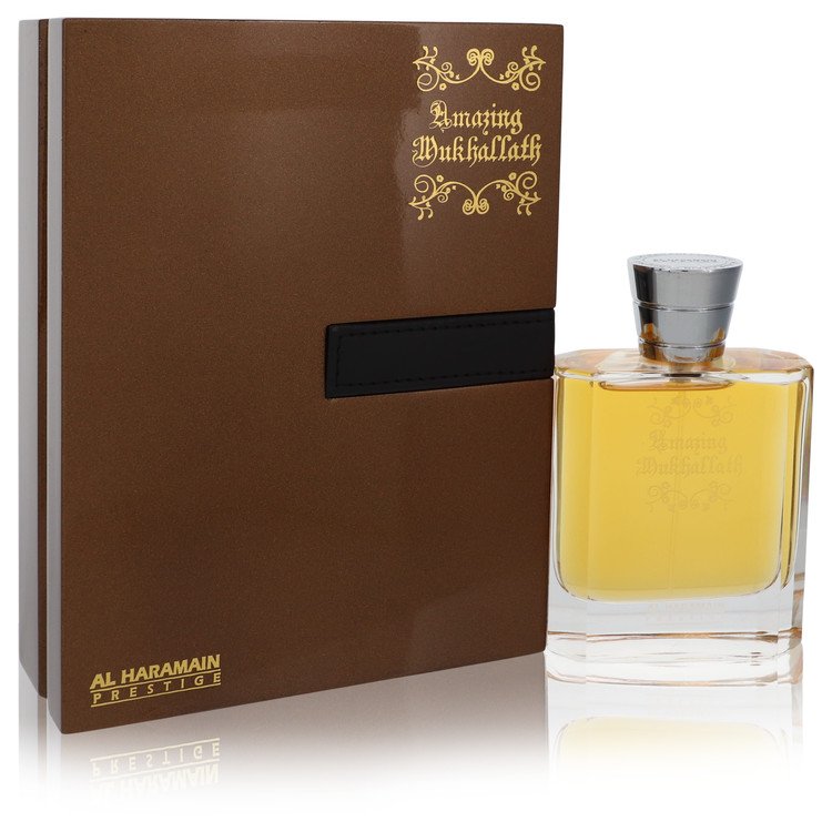 Al Haramain Amazing Mukhallath by Al Haramain Eau De Parfum Spray (Unisex) 3.4 oz for Men - Fragrance Spice