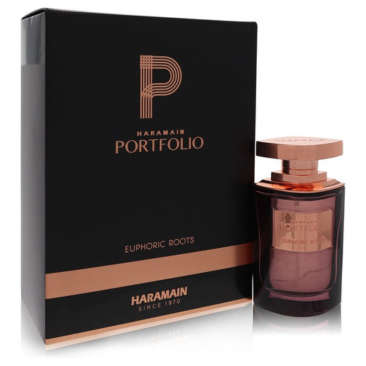 Al Haramain Portfolio Euphoric Roots by Al Haramain Eau De Parfum Spray (Unisex) 2.5 oz for Men - Fragrance Spice
