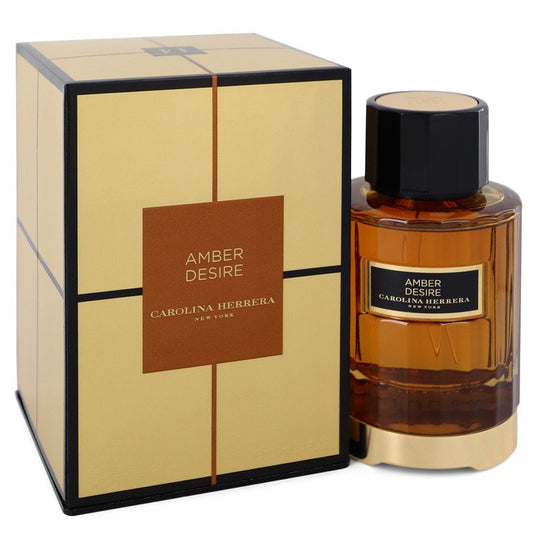 Amber Desire by Carolina Herrera Eau De Parfum Spray (Unisex) 3.4 oz for Women - Fragrance Spice