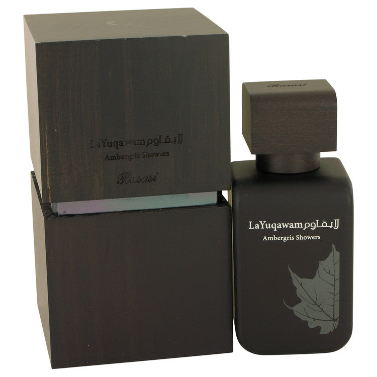 Ambergris Showers by Rasasi Eau De Parfum Spray 2.5 oz for Men - Fragrance Spice